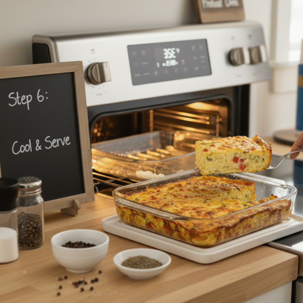 How to make Cottage Cheese Eggs Bake - step-by-step preparation