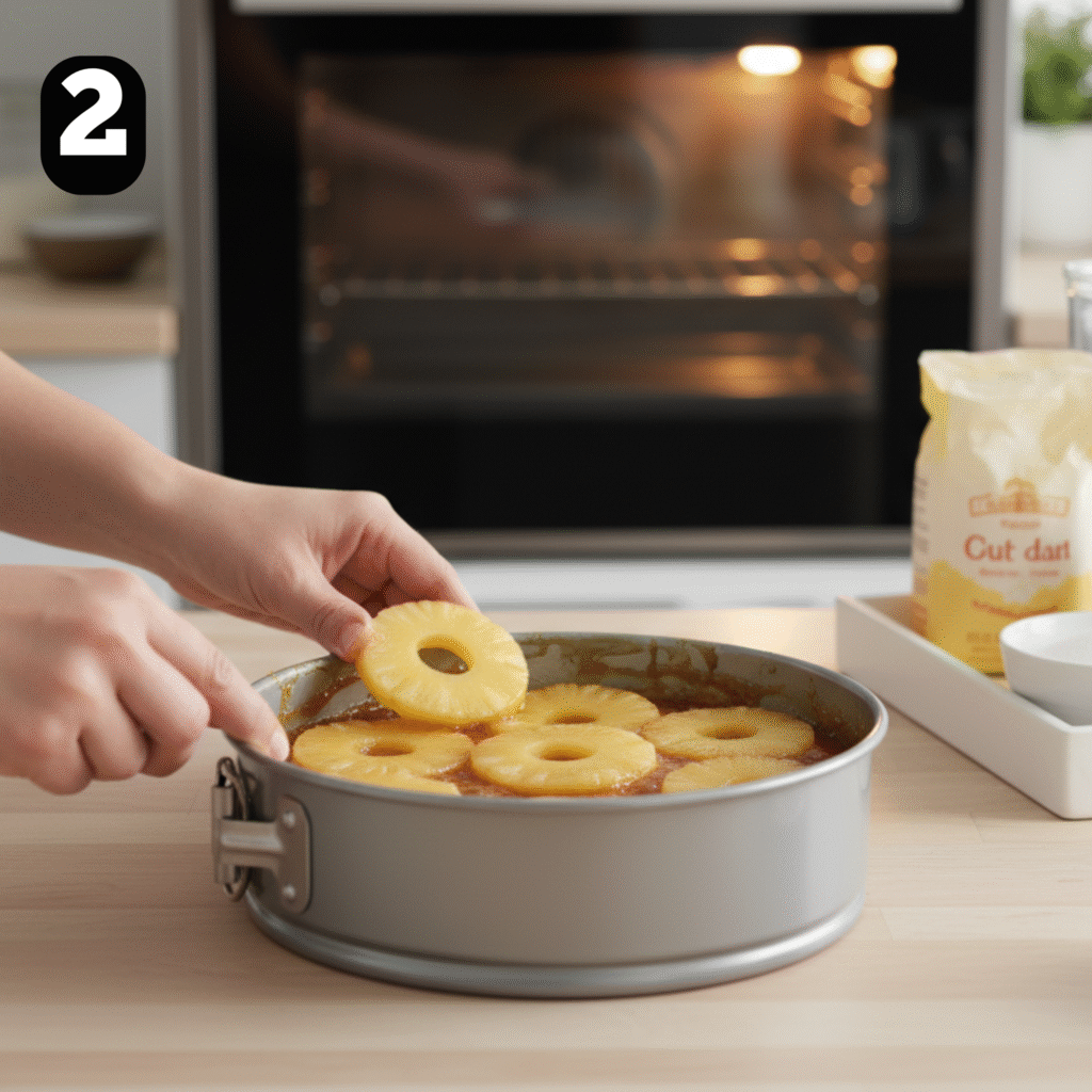 How to make Pineapple Upside Down Cake step by step - pineapple upside down cake recipe