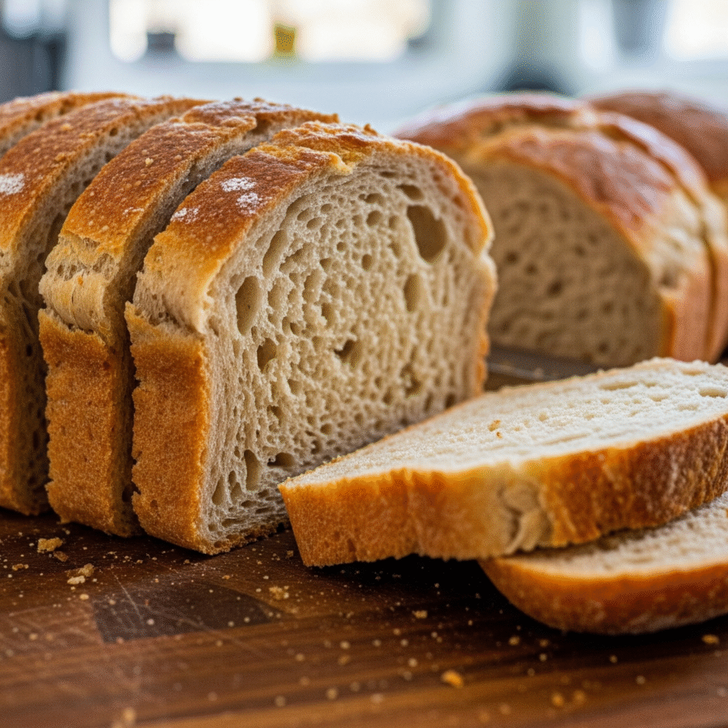 Canyon Bakehouse gluten free bread with soft chewy texture