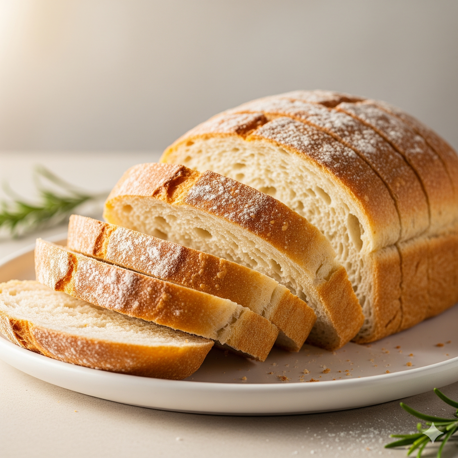Canyon gluten free bread loaf with soft, fluffy texture