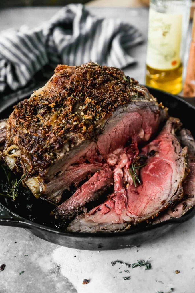 Homemade Cooked Prime Rib with golden crust – Prime Rib style