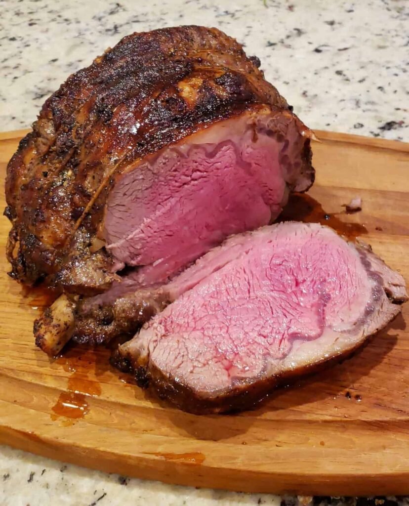 Homemade Prime Ribeye with marbling and herbs – Prime Rib style