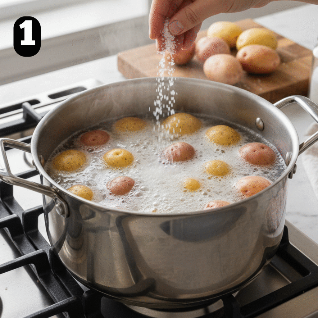 How to make homemade potato salad step by step 1
