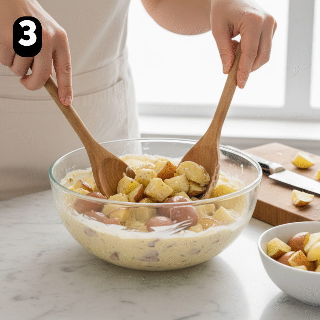 How to make homemade potato salad step by step 3