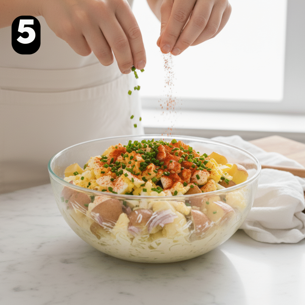 How to make homemade potato salad step by step 5