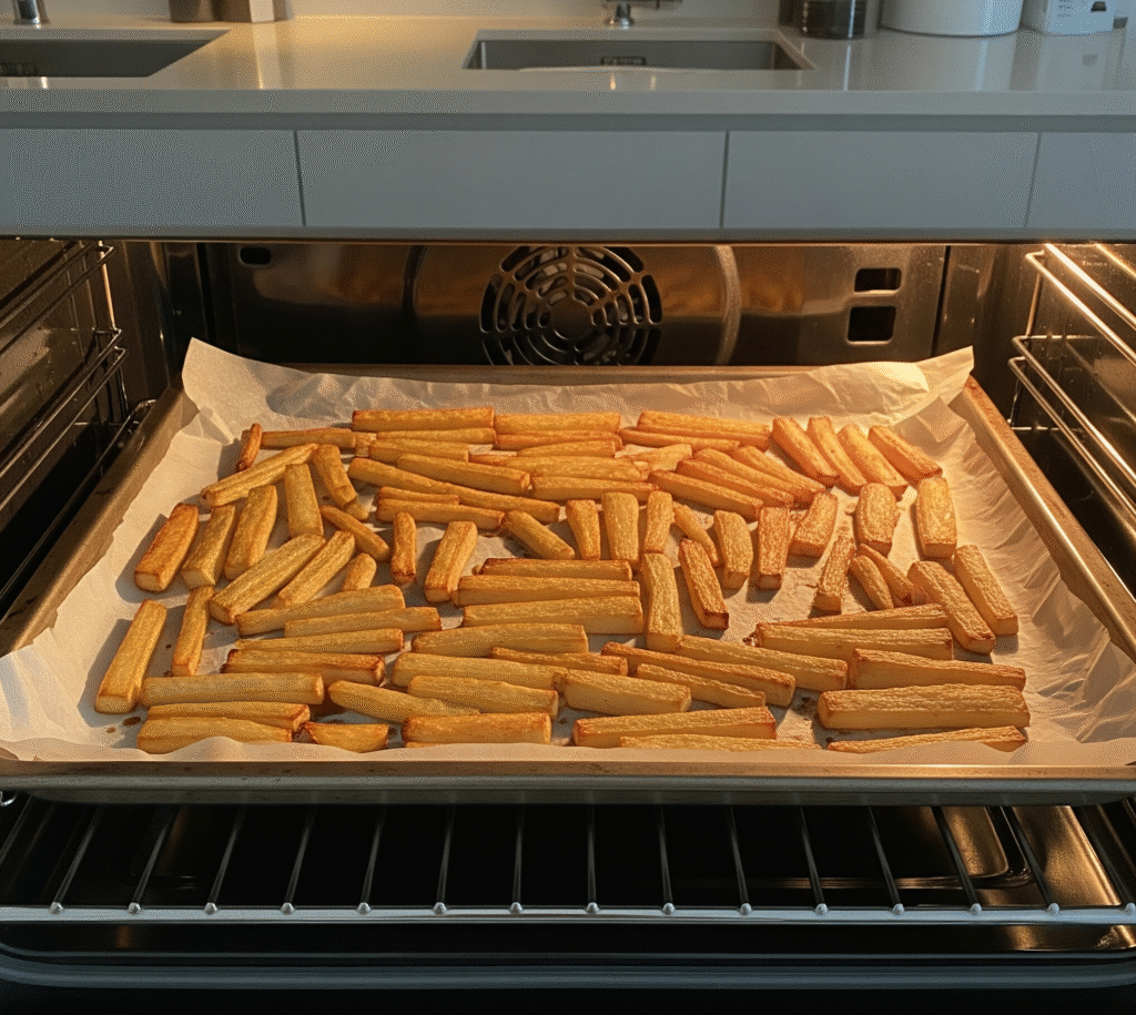 These honey roast parsnips are crispy on the outside and soft inside.