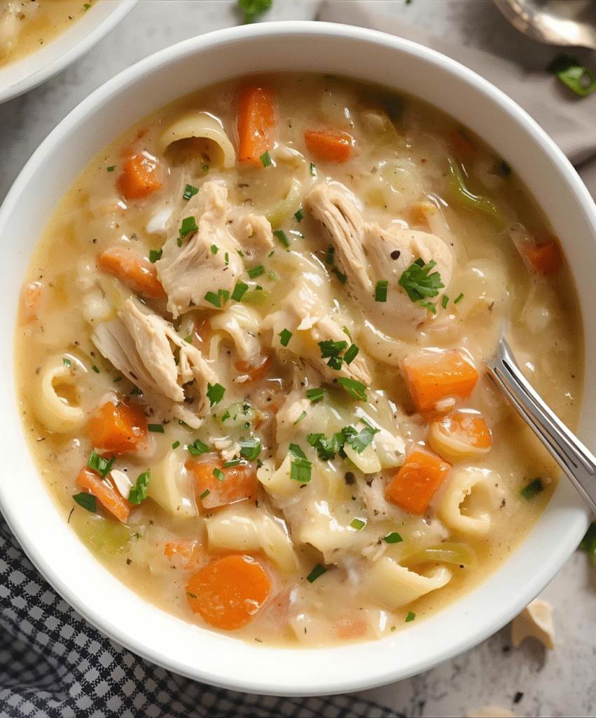 20-Minute Creamy Chicken and Noodle Soup