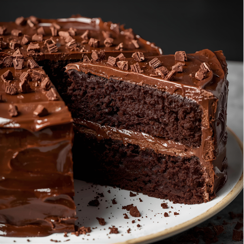 Rich and decadent chocolate cake with chocolate layers, ideal for dessert lovers and chocolate celebrations. Cake Recipes