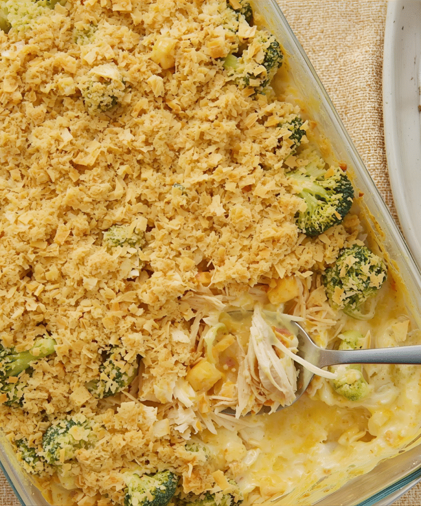 Easy Broccoli Cheddar Chicken Casserole