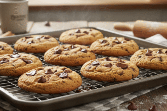 Freshly baked cookies from the best chocolate chip cookie recipe