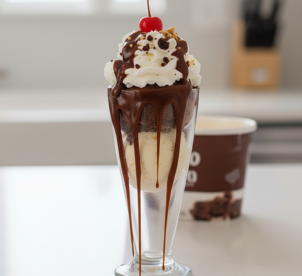 Homemade Ice Cream Sundae – Simple & Delicious