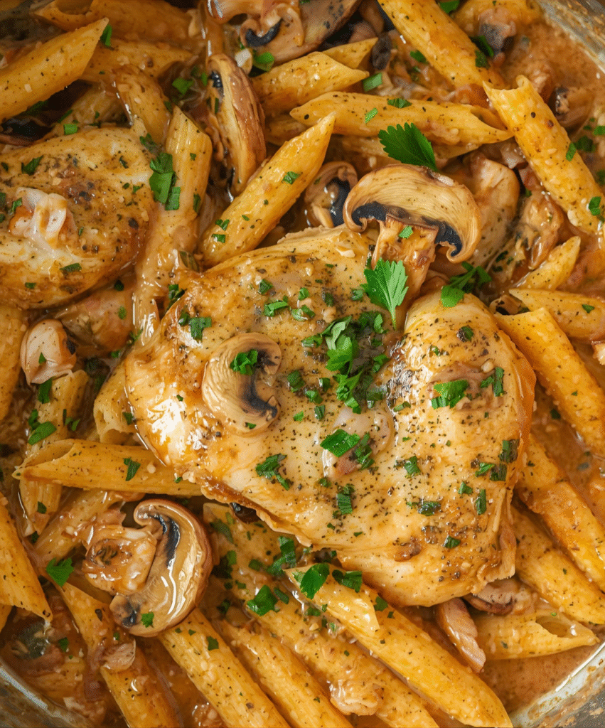 One-Pot Chicken Marsala Pasta