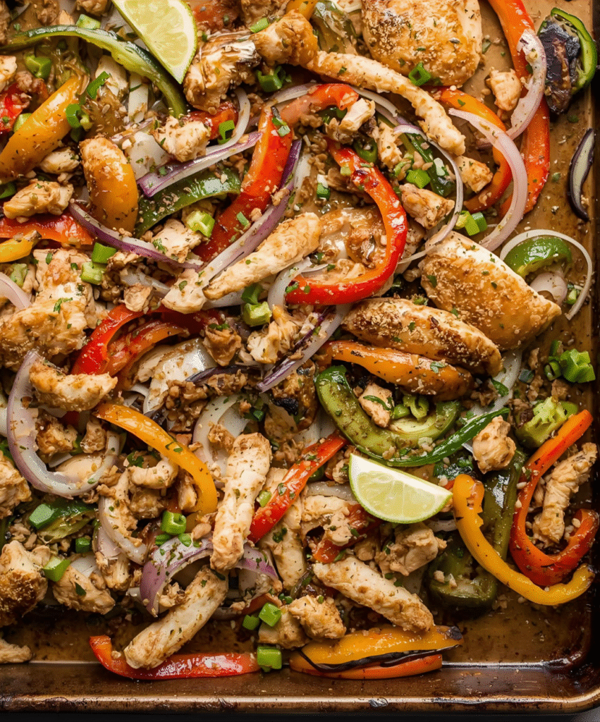 Sheet Pan Chicken Fajitas