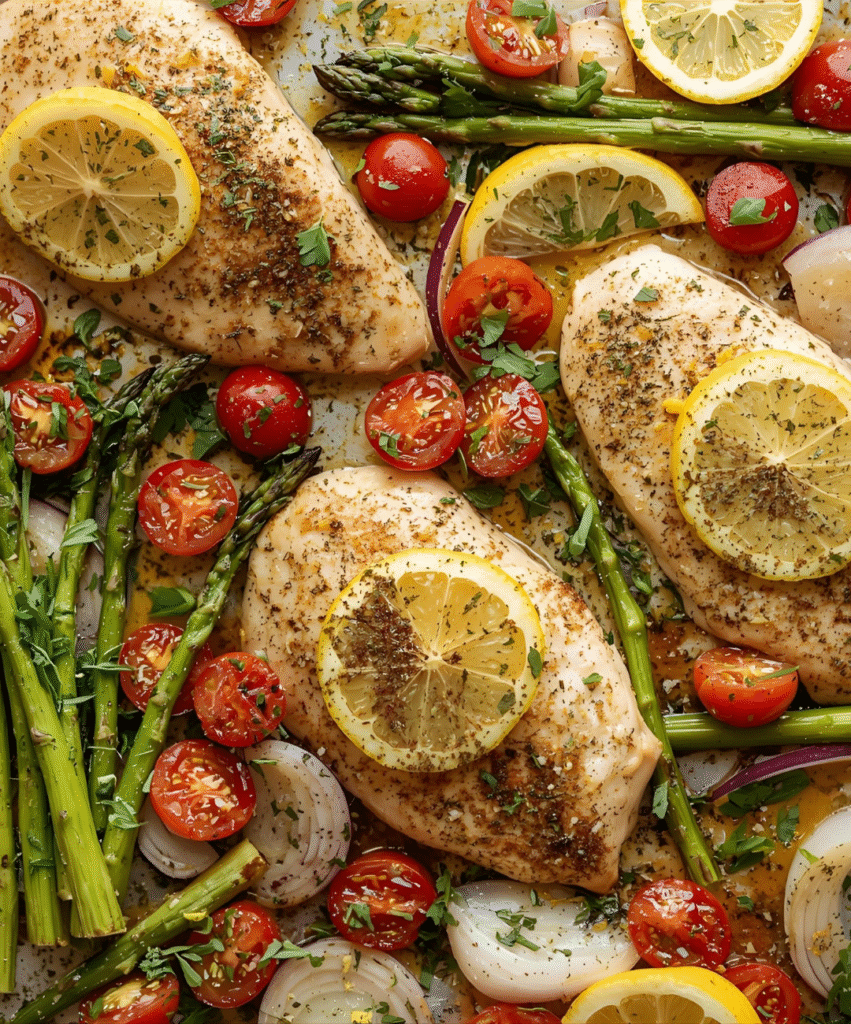 Sheet Pan Lemon Herb Chicken & Veggies