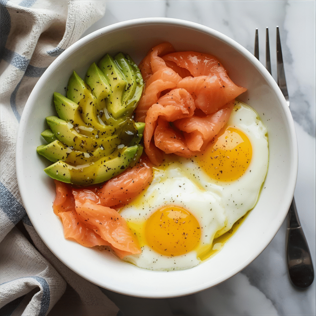 Smoked Salmon & Egg Bowl, Egg Breakfast