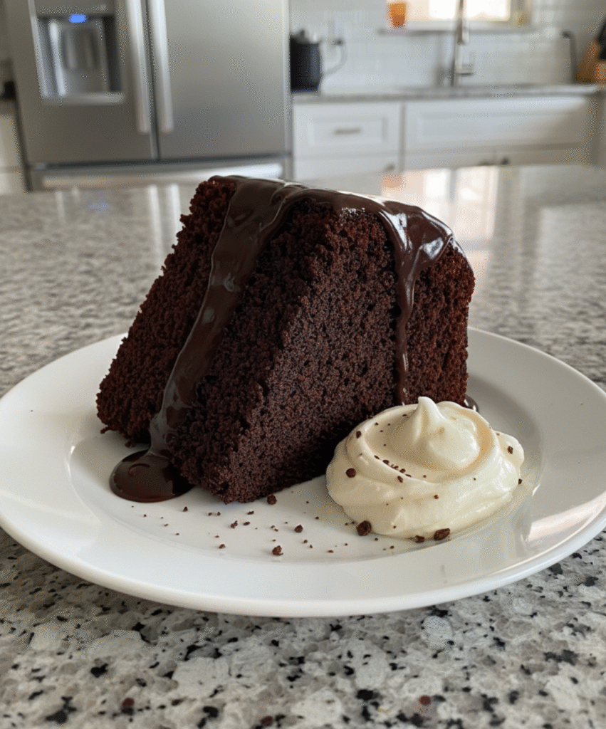 Deep Dark Espresso Chocolate Cake