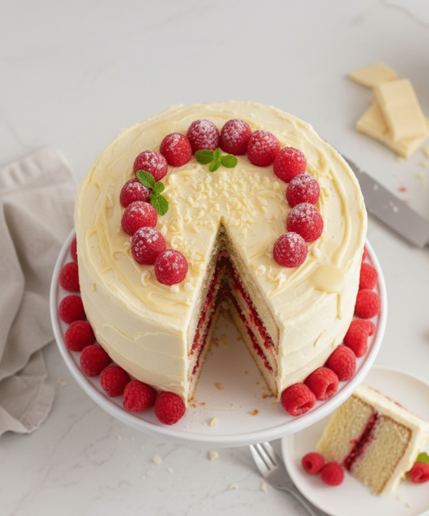Elegant White Chocolate Cake