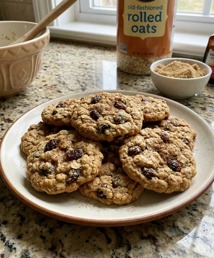 Grandma’s Classic Chewy Oatmeal Raisin Cookies