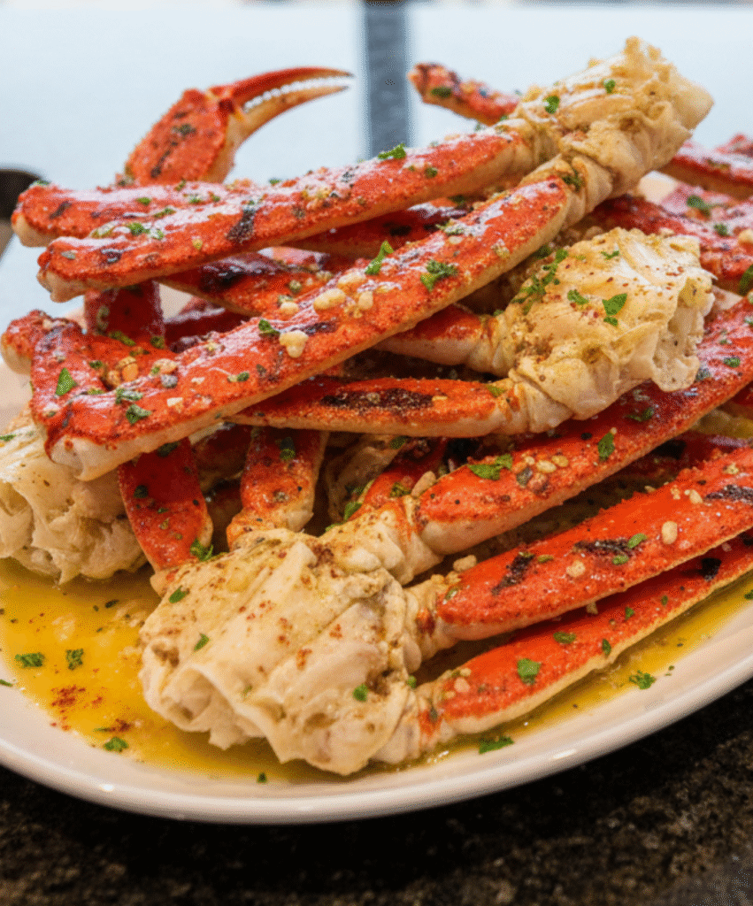 Grilled Garlic Butter Crab Legs