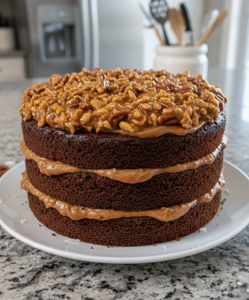 My Favorite Decadent German Chocolate Cake