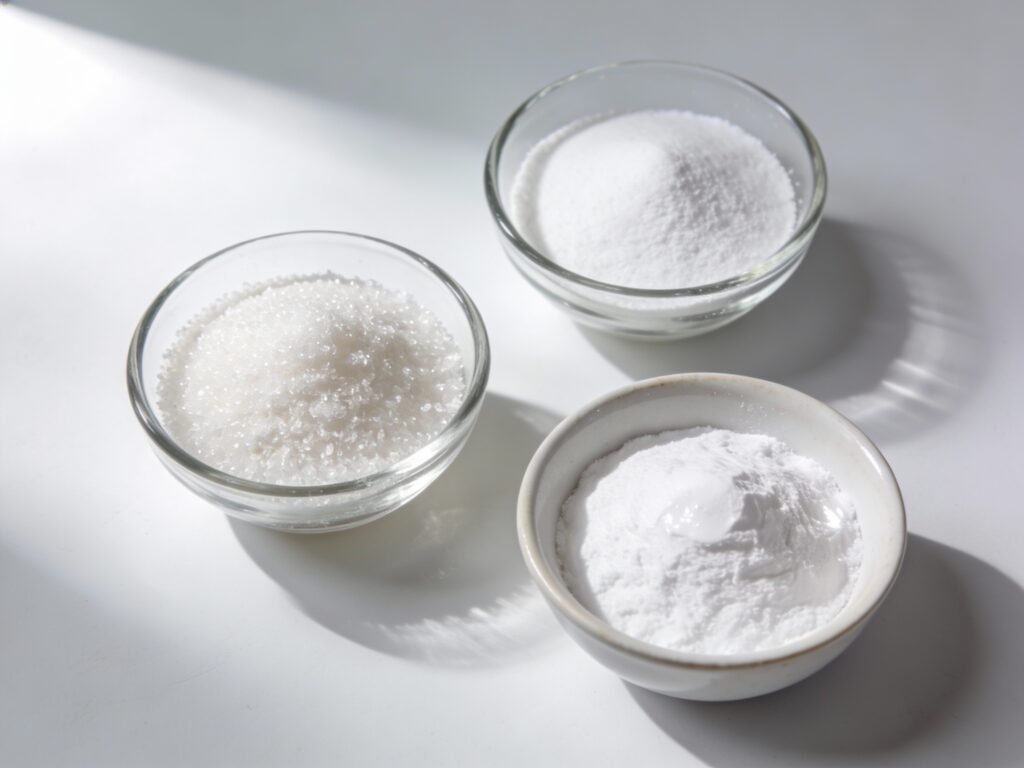 Cream of tartar baking soda and cornstarch ingredients for homemade baking powder